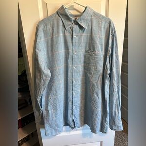 Southern Tide Blue Plaid Casual Button Down Shirt